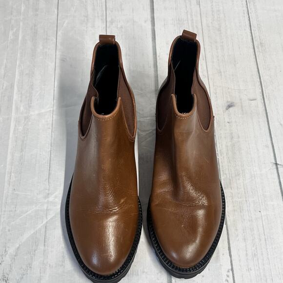 Marc Joseph New York Ankle Boots size 6 Brown Chestnut Leather Elastic Band - Picture 4 of 14